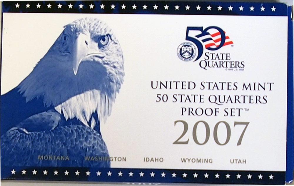 2007 QUARTER PROOF SET * ORIGINAL * 5 Coin U.S. Mint Proof Set