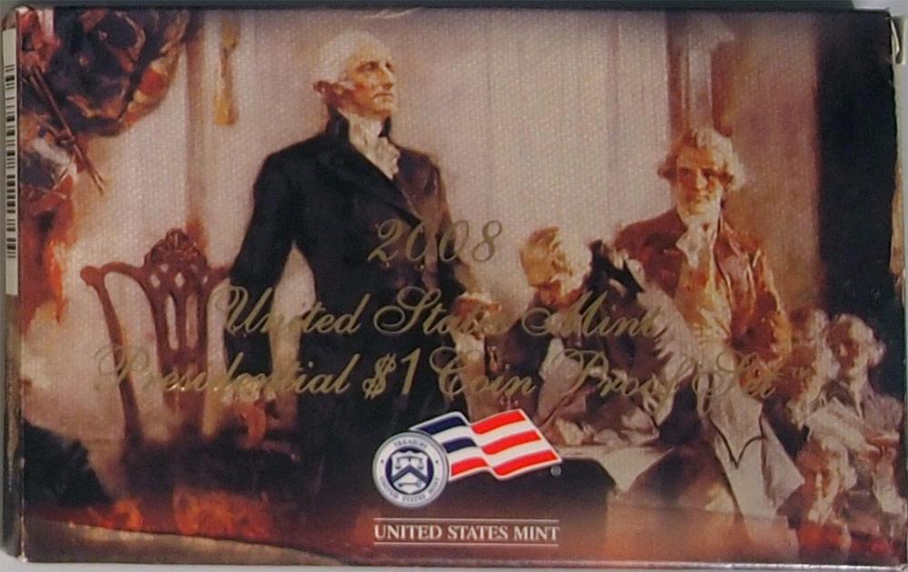 2008 PRESIDENTIAL DOLLAR PROOF SET * 4 Coin U.S. Mint Proof Set