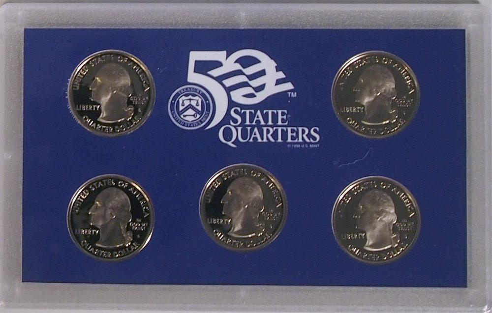 2008 QUARTER PROOF SET * ORIGINAL * 5 Coin U.S. Mint Proof Set