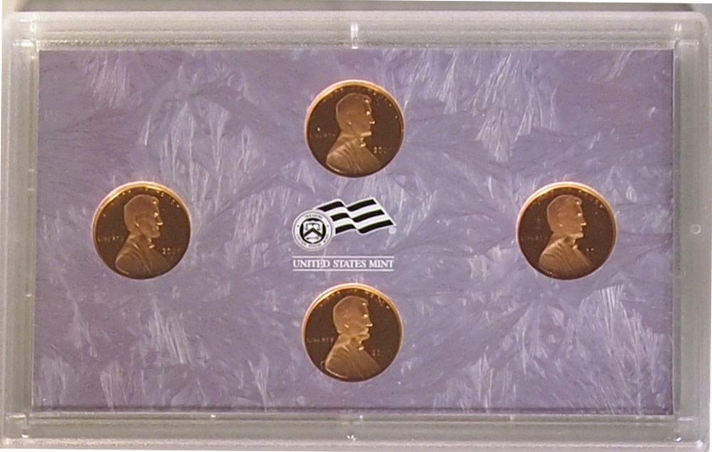 2009 LINCOLN CENT PROOF SET 4 Coin US Mint Proof Set w/ Box & COA