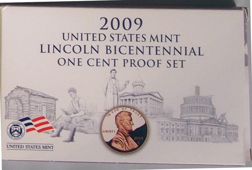 2009 LINCOLN CENT PROOF SET 4 Coin US Mint Proof Set w/ Box & COA