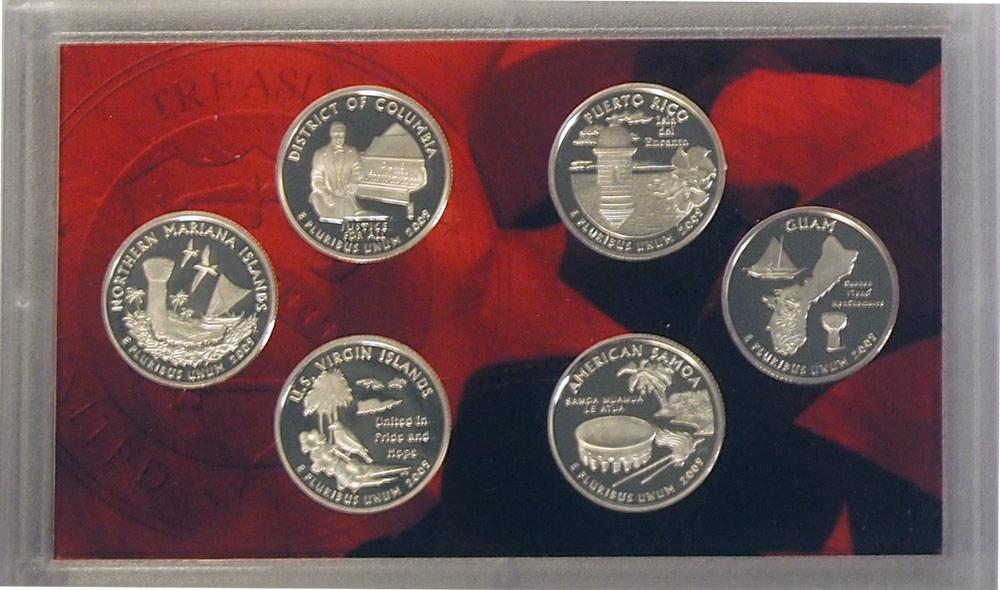 2009 SILVER QUARTER PROOF SET * 6 Coin U.S. Mint Proof Set