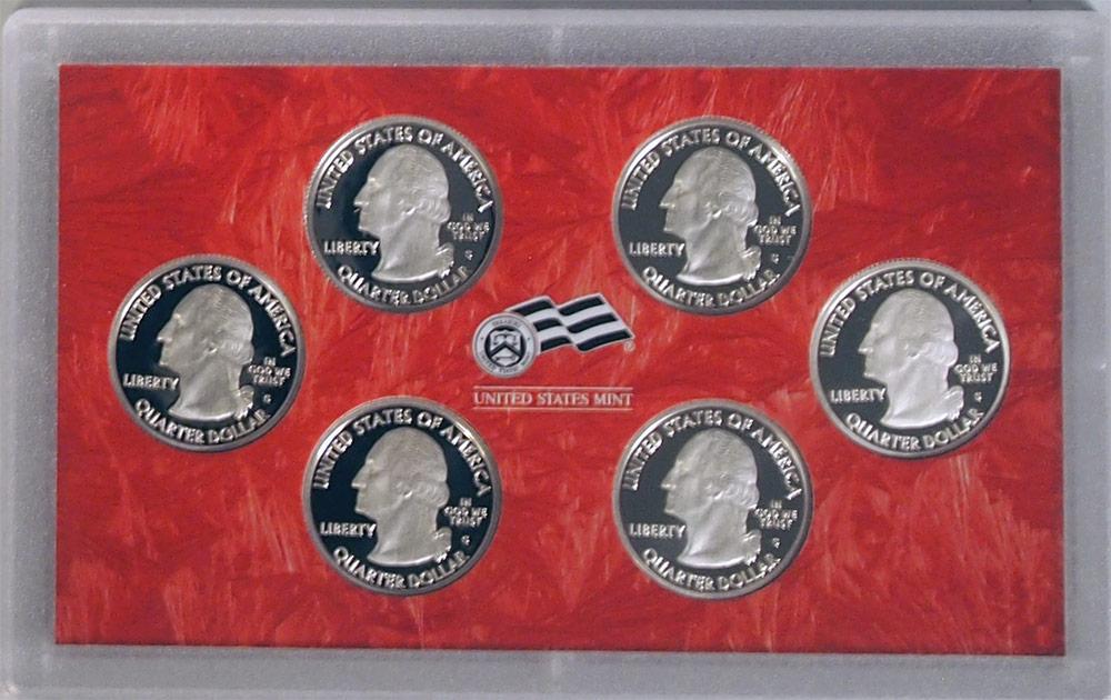 2009 SILVER QUARTER PROOF SET * 6 Coin U.S. Mint Proof Set