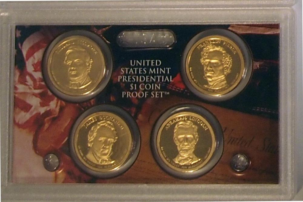 2010 PRESIDENTIAL DOLLAR PROOF SET * 4 Coin U.S. Mint Proof Set