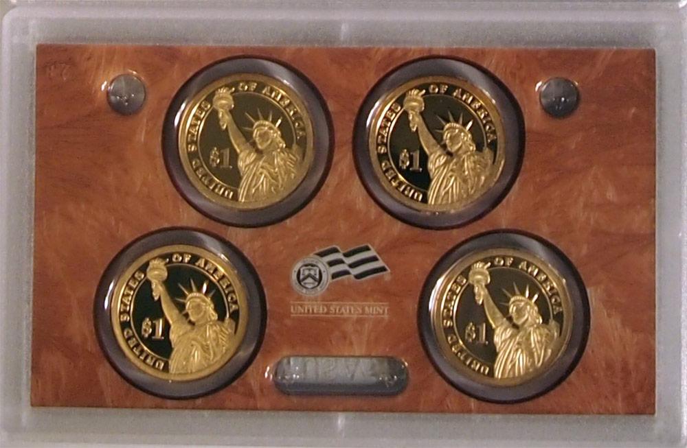 2010 PRESIDENTIAL DOLLAR PROOF SET * 4 Coin U.S. Mint Proof Set