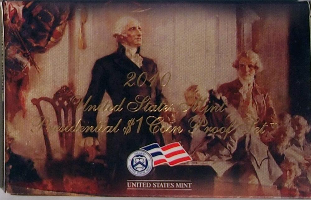 2010 PRESIDENTIAL DOLLAR PROOF SET * 4 Coin U.S. Mint Proof Set