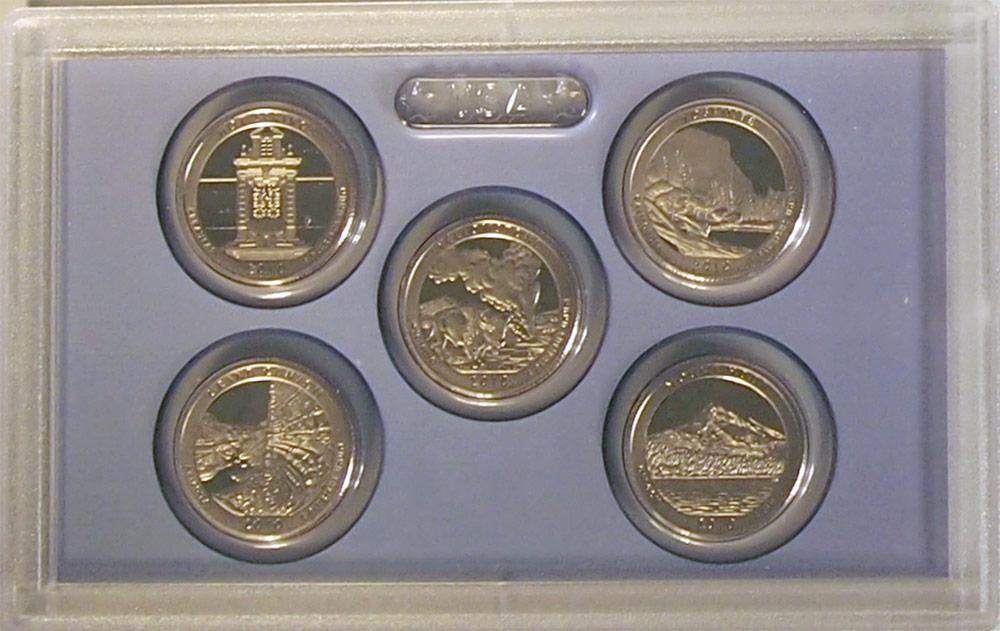 2010 QUARTER PROOF SET * ORIGINAL * 5 Coin U.S. Mint Proof Set