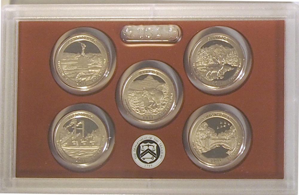 2011 QUARTER PROOF SET * ORIGINAL * 5 Coin U.S. Mint Proof Set