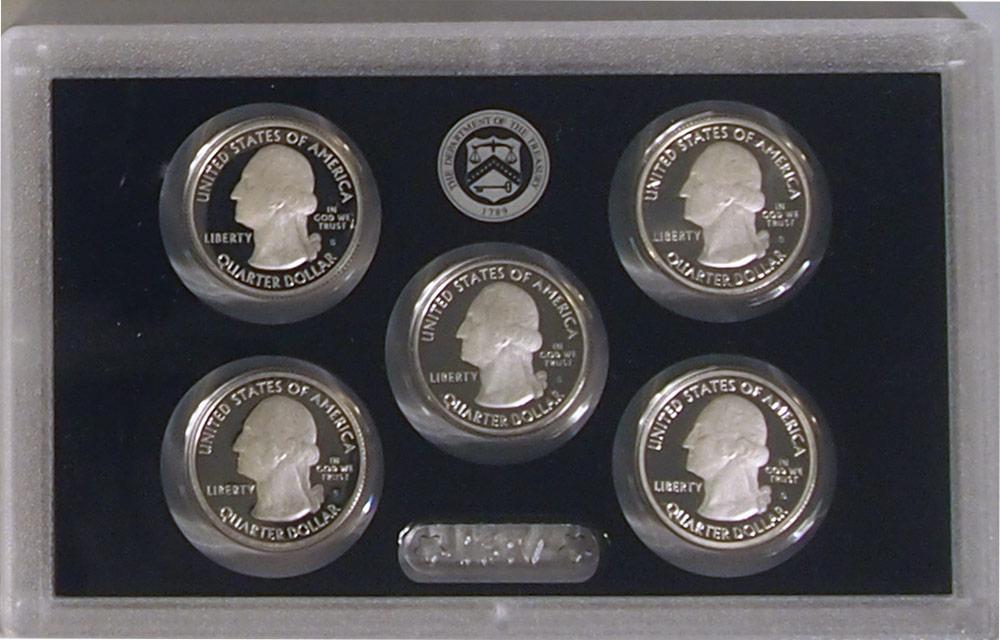 2011 SILVER QUARTER PROOF SET * 5 Coin U.S. Mint Proof Set