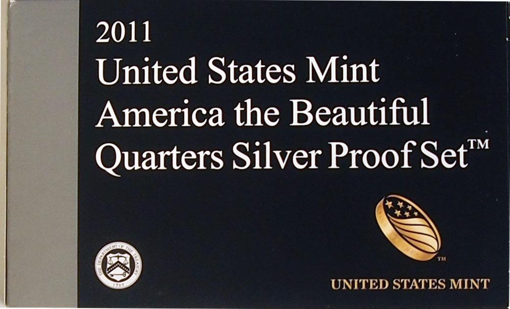 2011 SILVER QUARTER PROOF SET * 5 Coin U.S. Mint Proof Set