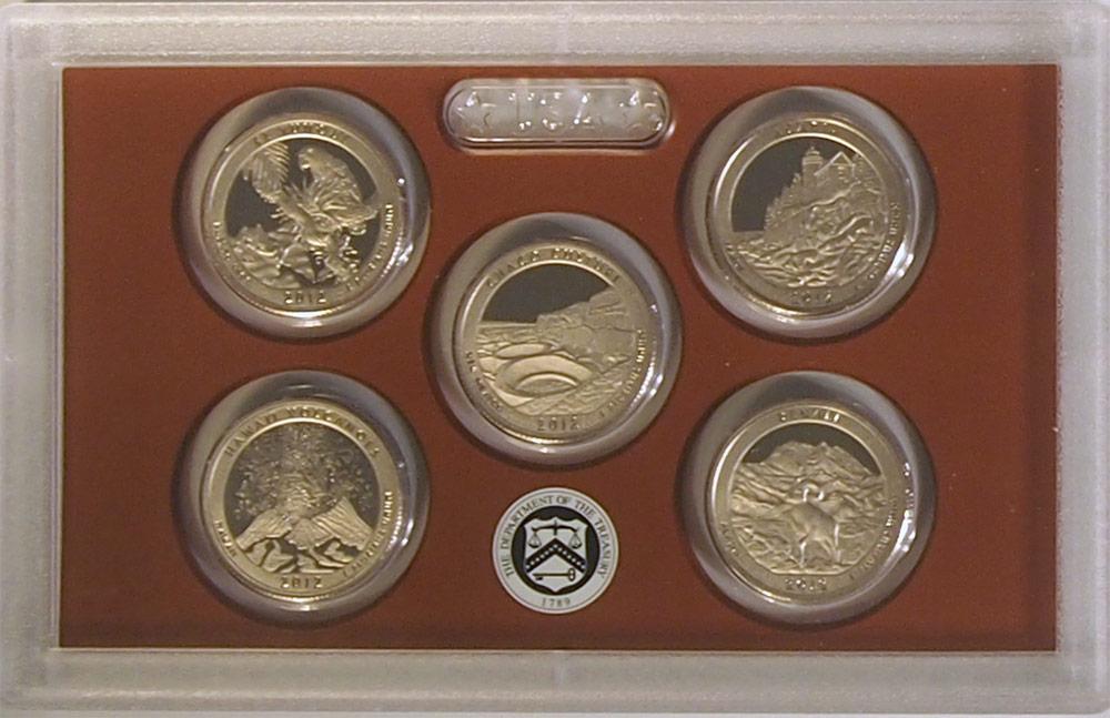 2012 QUARTER PROOF SET * ORIGINAL * 5 Coin U.S. Mint Proof Set