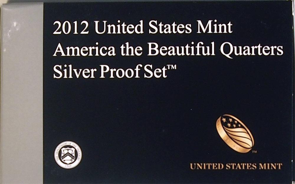 2012 SILVER QUARTER PROOF SET * 5 Coin U.S. Mint Proof Set