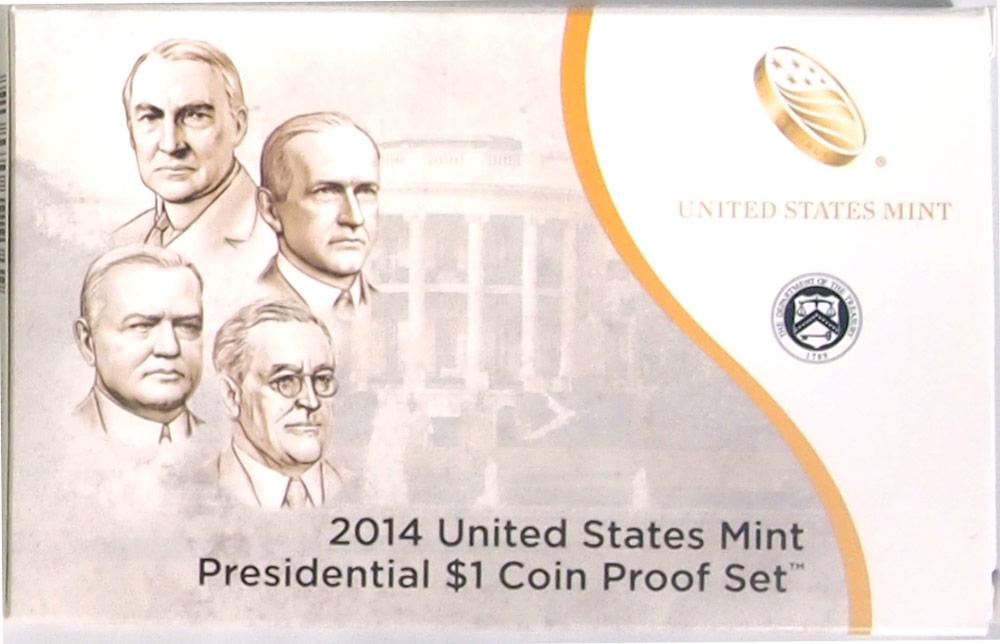 2014 PRESIDENTIAL DOLLAR PROOF SET * 4 Coin U.S. Mint Proof Set