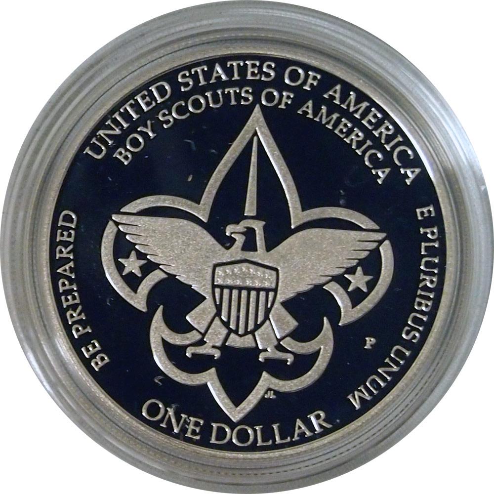 2010 Boy Scouts of America Centennial Proof Commemorative Silver Dollar Coin