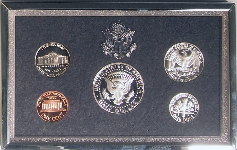 1998 PREMIER SILVER PROOF SET Deluxe Box 5 Coin U.S. Mint Proof Set