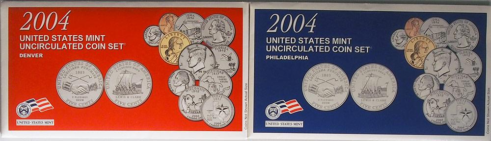 2004 Mint Set - All Original 22 Coin U.S. Mint Uncirculated Set