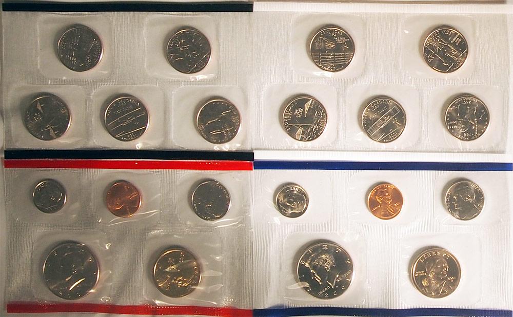 2001 Mint Set - All Original 20 Coin U.S. Mint Uncirculated Set