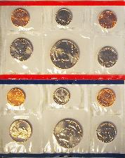 1995 Mint Set - All Original 10 Coin U.S. Mint Uncirculated Set