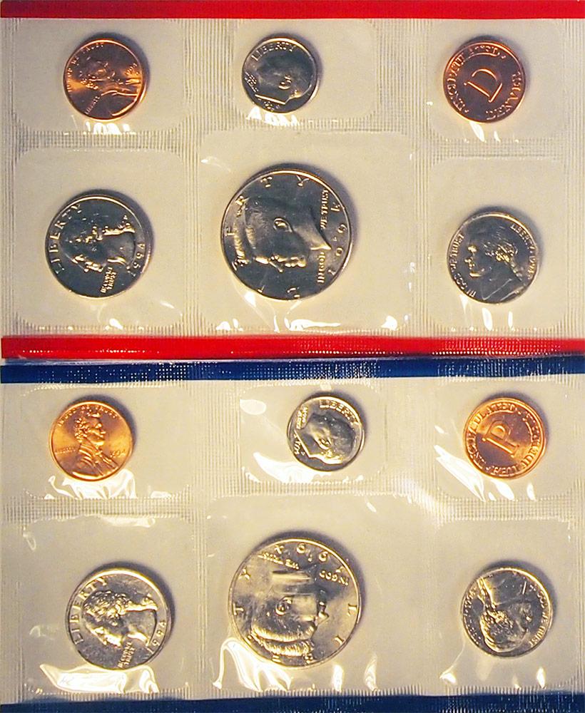 1994 Mint Set - All Original 10 Coin U.S. Mint Uncirculated Set