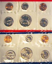 1994 Mint Set - All Original 10 Coin U.S. Mint Uncirculated Set