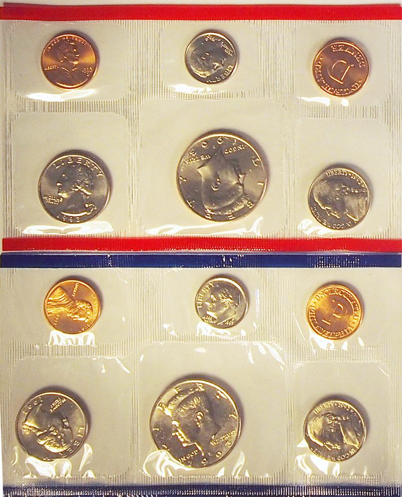 1993 Mint Set - All Original 10 Coin U.S. Mint Uncirculated Set