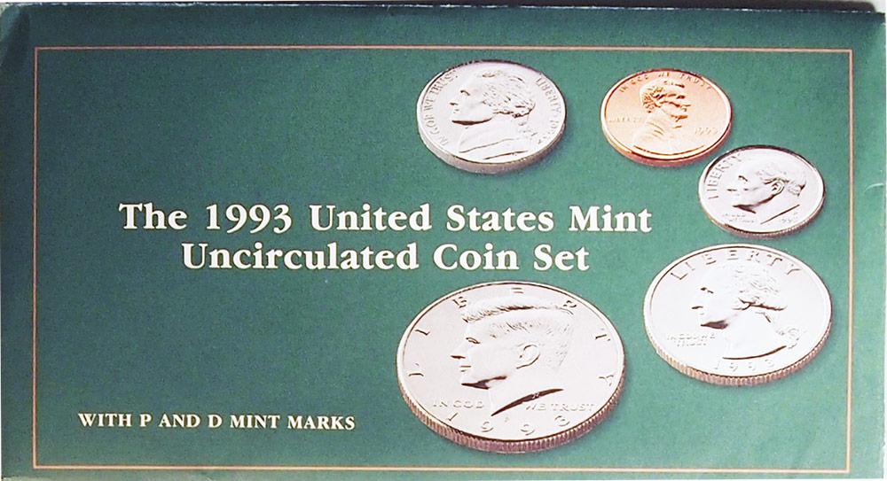 1993 Mint Set - All Original 10 Coin U.S. Mint Uncirculated Set