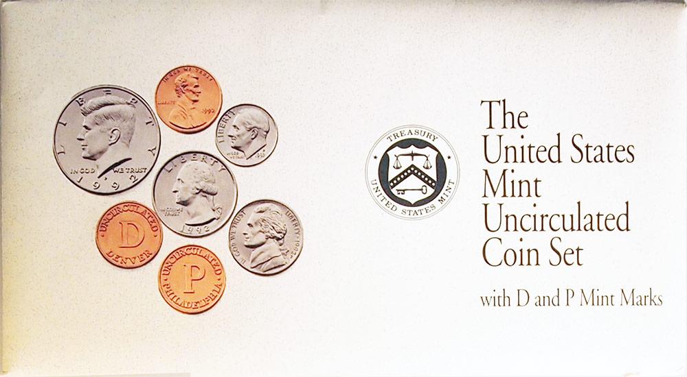 1992 Mint Set - All Original 10 Coin U.S. Mint Uncirculated Set