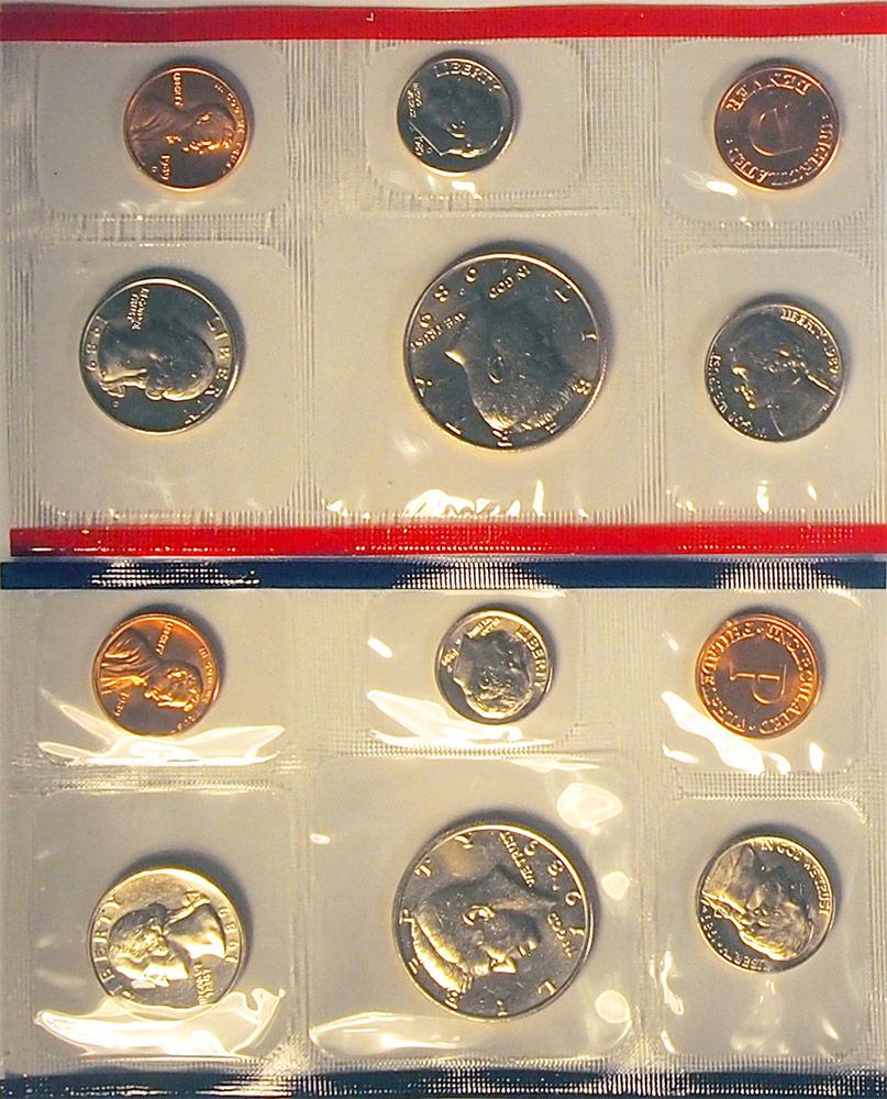 1989 Mint Set - All Original 10 Coin U.S. Mint Uncirculated Set