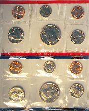 1989 Mint Set - All Original 10 Coin U.S. Mint Uncirculated Set