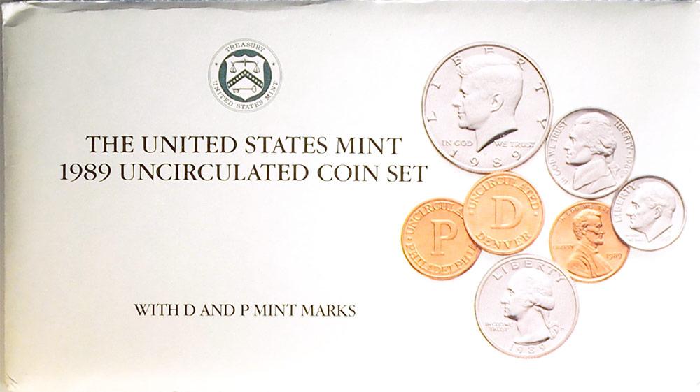 1989 Mint Set - All Original 10 Coin U.S. Mint Uncirculated Set