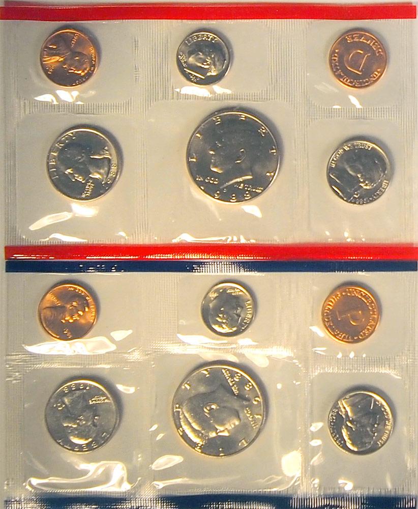 1988 Mint Set - All Original 10 Coin U.S. Mint Uncirculated Set