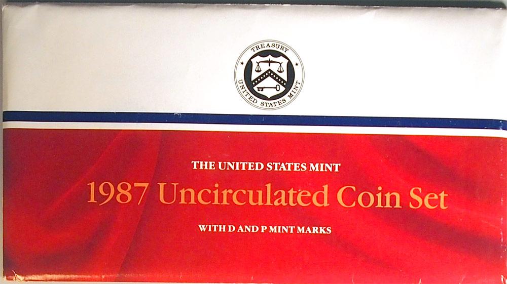 1987 Mint Set - All Original 10 Coin U.S. Mint Uncirculated Set