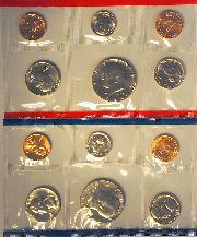 1986 Mint Set - All Original 10 Coin U.S. Mint Uncirculated Set