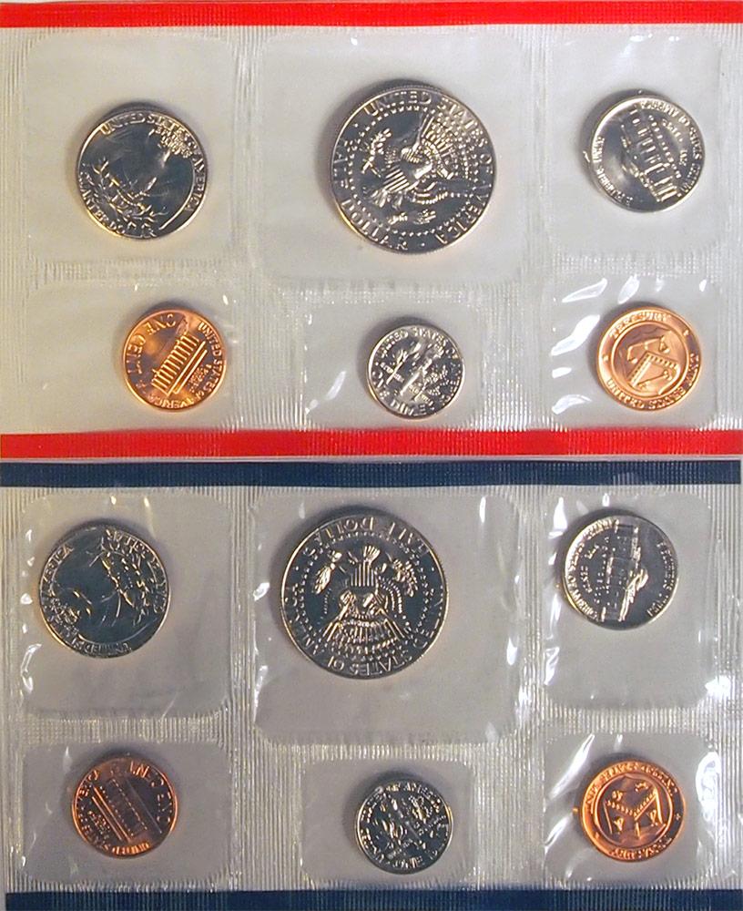 1986 Mint Set - All Original 10 Coin U.S. Mint Uncirculated Set
