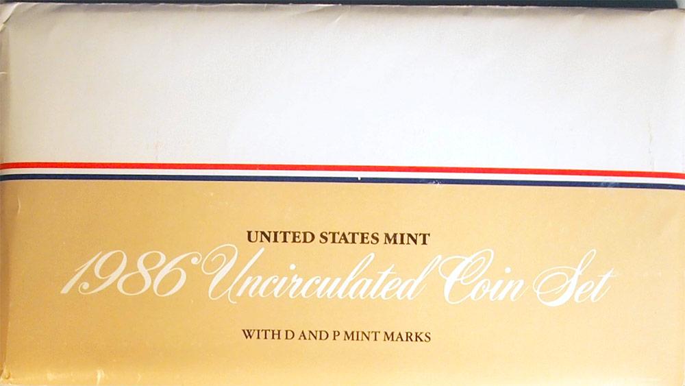 1986 Mint Set - All Original 10 Coin U.S. Mint Uncirculated Set