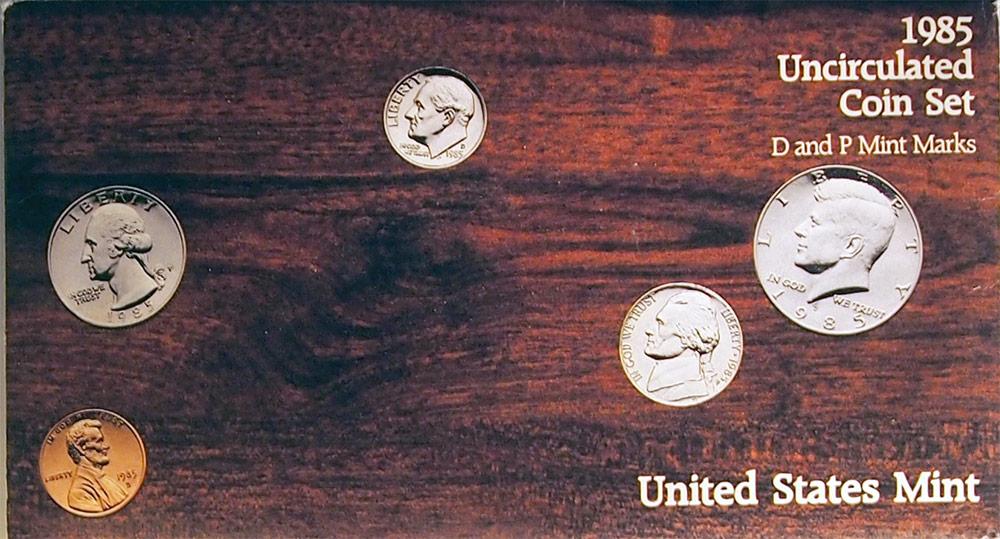 1985 Mint Set - All Original 10 Coin U.S. Mint Uncirculated Set