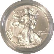 2014-W Burnished BU American Silver Eagle * 1oz Silver