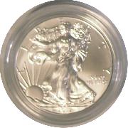 2012-W Burnished BU American Silver Eagle * 1oz Silver