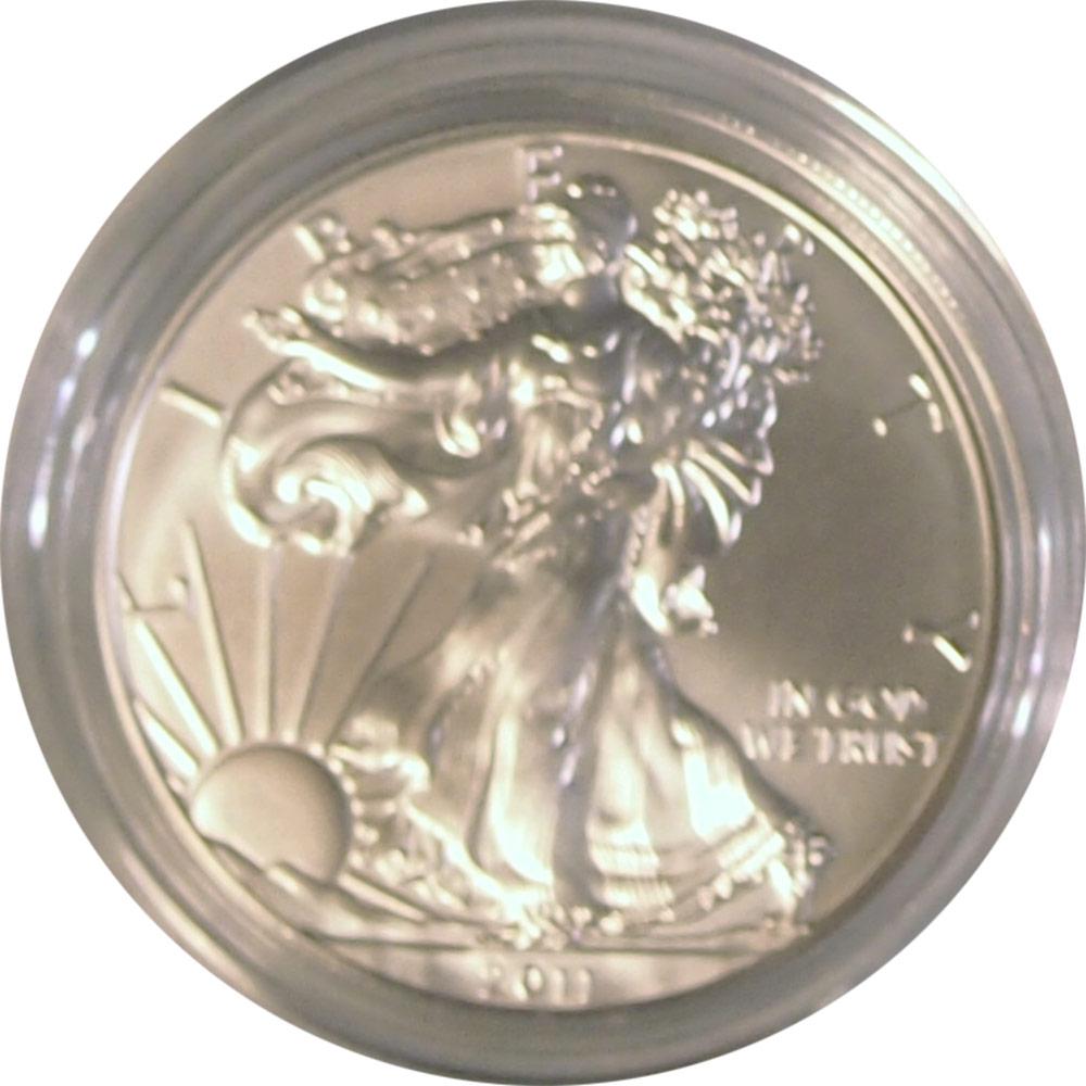 2011-W Burnished BU American Silver Eagle * 1oz Silver