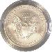 2008-W American Silver Eagle Dollar Burnished Reverse of 2007 1oz BU Silver Coin w/ Box & COA