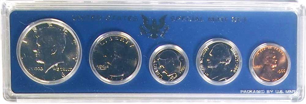 1966 SMS U.S. Special Mint Set - All Original 5 Coin Special Mint Set