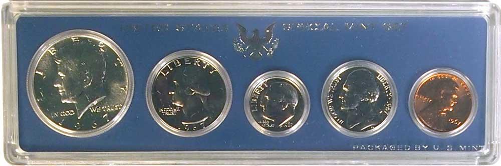 1967 SMS U.S. Special Mint Set - All Original 5 Coin Special Mint Set