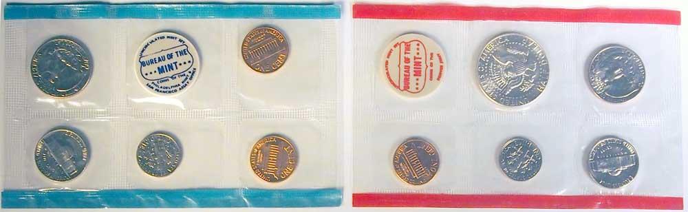 1969 Mint Set - All Original 10 Coin U.S. Mint Uncirculated Set