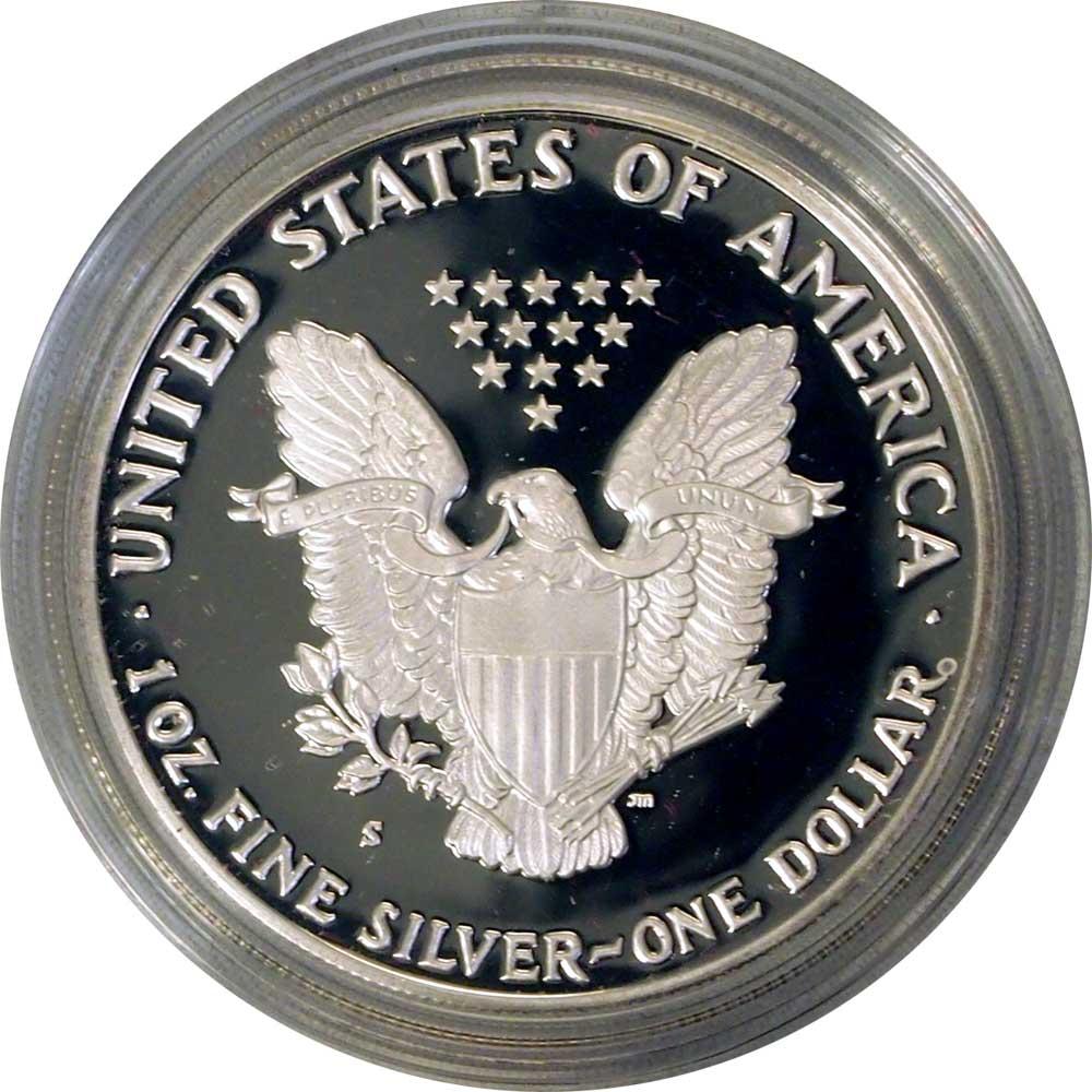 1986 Silver Eagle PROOF In Box with COA 1986-S American Silver Eagle Dollar Proof