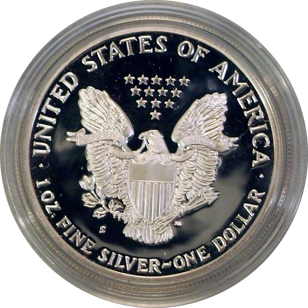 1987 Silver Eagle PROOF In Box with COA 1987-S American Silver Eagle Dollar Proof