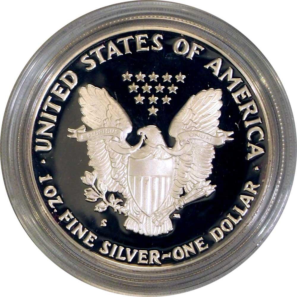 1988 Silver Eagle PROOF In Box with COA 1988-S American Silver Eagle Dollar Proof