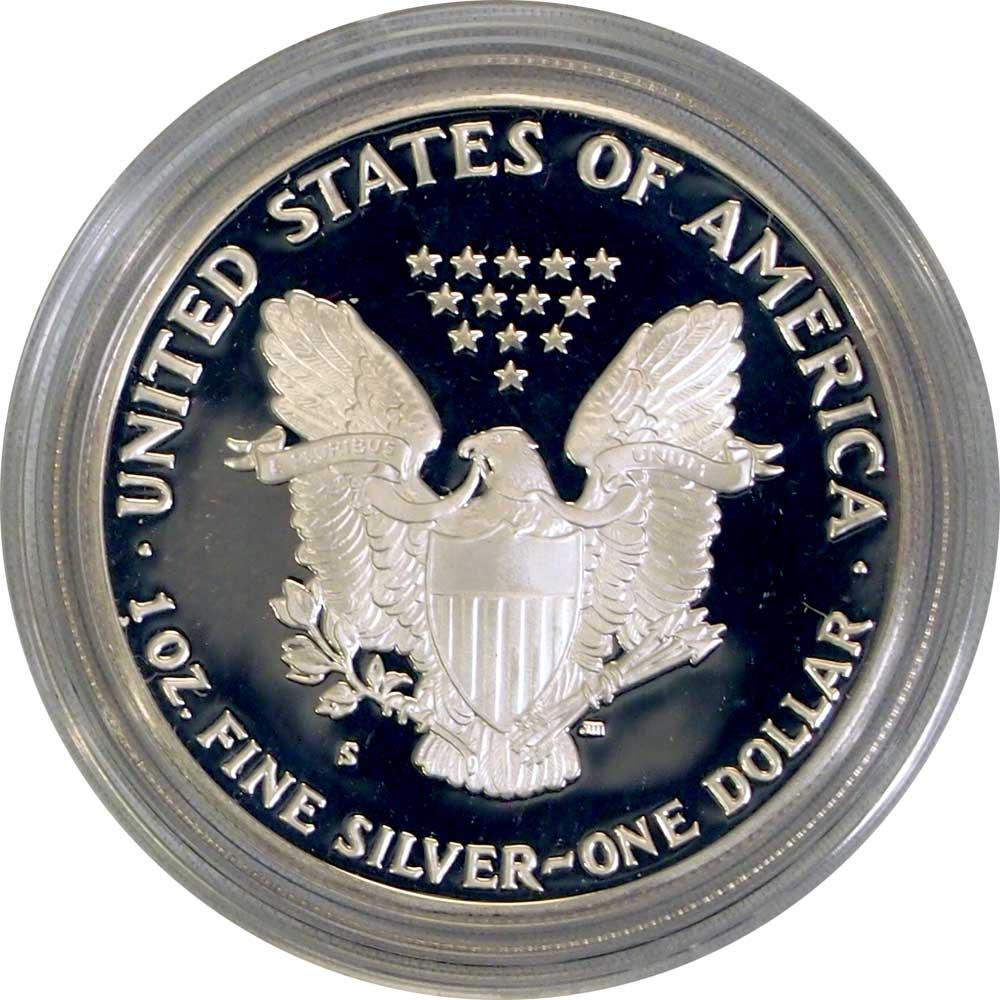 1989 Silver Eagle PROOF In Box with COA 1989-S American Silver Eagle Dollar Proof