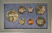 1986 PRESTIGE PROOF SET Deluxe Box & Papers 7 Coin U.S. Mint Proof Set