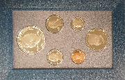 1990 PRESTIGE PROOF SET Deluxe Box & Papers 6 Coin U.S. Mint Proof Set