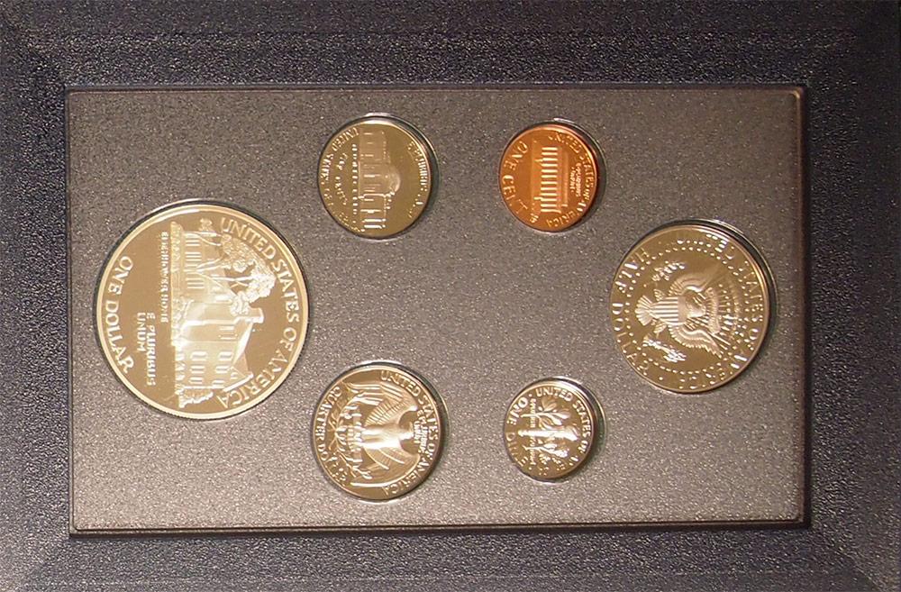 1990 PRESTIGE PROOF SET Deluxe Box & Papers 6 Coin U.S. Mint Proof Set